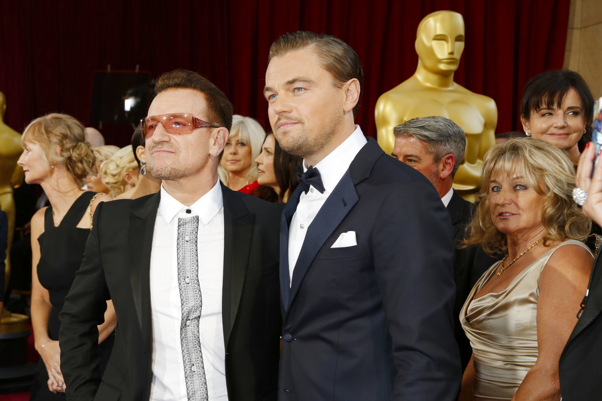 Leonardo DiCaprio und Bono
